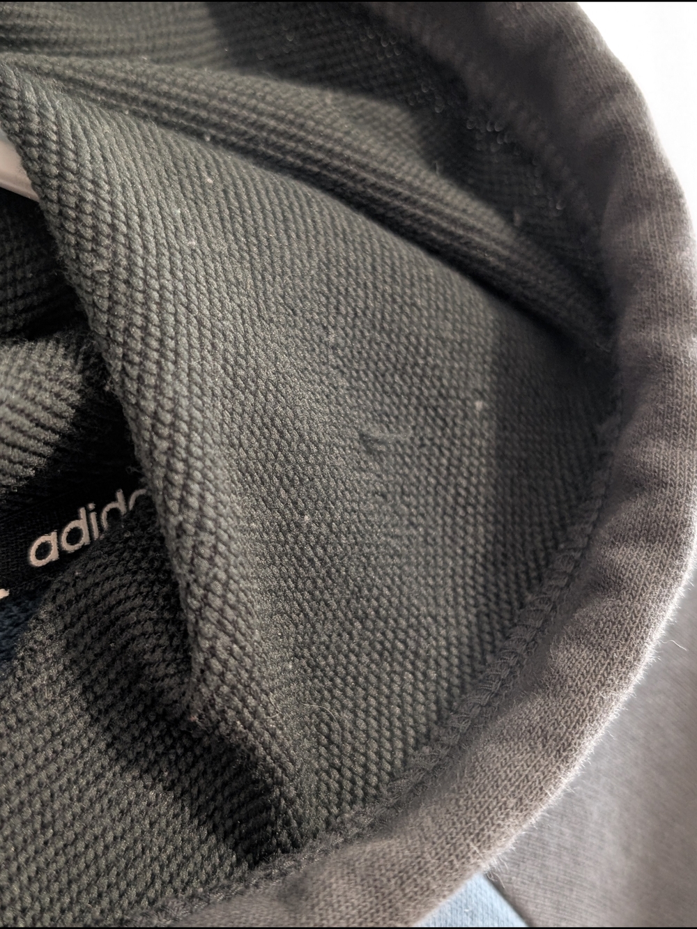 adidas Skateboarding Charcoal Hoodie with Blue and Burgundy Panels - Picture 6 of 11